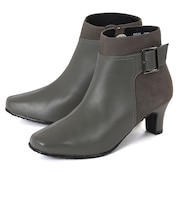 PIEDI NUDI ピエディヌーディ レディース 本革 異素材コンビ ショートブーツ 6649