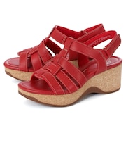 【スタンダードフィット】Clarks クラークス CHELSEAH PEAK ウェッジサンダル 26177069 26177070 26179787 26179786