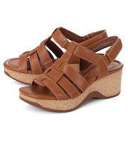 【ワイドフィット】Clarks クラークス CHELSEAH PEAK ウェッジサンダル 26177069 26177070 26179786