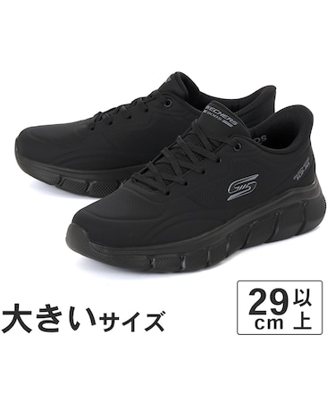 大きいサイズ【29cm 29.5cm 30cm】SKECHERS スケッチャーズ SLIP-INS スリップインズ ボブス B フレックス スムースエッジ 118116 BBK ブラック