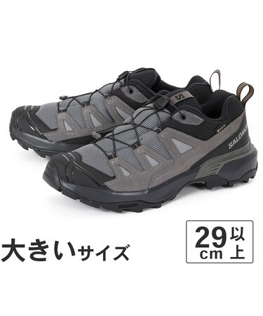 大きいサイズ【29cm 30cm】SALOMON サロモン X ULTRA 360 LEATHER GORE-TEX エックス ウルトラ 360 レザー ゴアテックス L47571400 シャークスキン/キャッスルロック