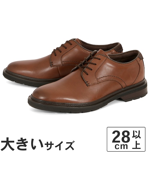 大きいサイズ【28cm 28.5cm 29cm】Clarks クラークス BURCHILL DERBY 26179395 ダークタンレザー