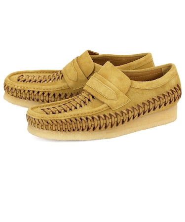 Clarks Originals クラークス オリジナルズ WALLABEE LOAFER WEAVE ワラビー ローファー ウィーブ 26175778 オリーブスエード
