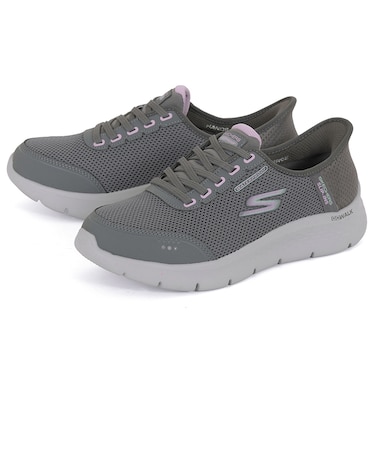 SKECHERS スケッチャーズ SLIP-INS スリップインズ ゴーウォーク フレックス クリア クリーク 124846W CCLV チャコール/ラベンダー
