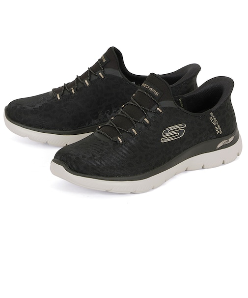 SKECHERS スケッチャーズ SLIP-INS スリップインズ アーチフィット サミッツ ラックス レオパード 150750W BKGD TPGD
