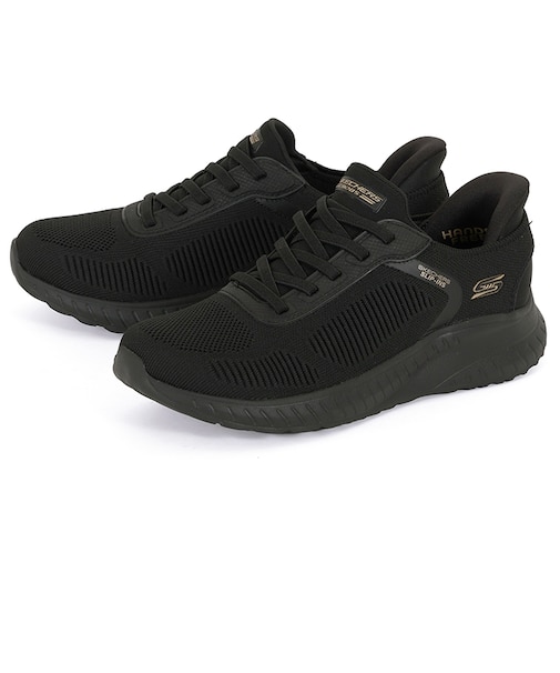 SKECHERS スケッチャーズ SLIP-INS スリップインズ ボブス スクワッド カオス カレント ミューズ 117497W BBK ブラック