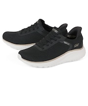 SKECHERS スケッチャーズ SLIP-INS BOBS SQUAD CHAOS CURRENT MUSE スリップインズ ボブス スクワッド カオス カレント ミューズ 117497W BKGD NTGD