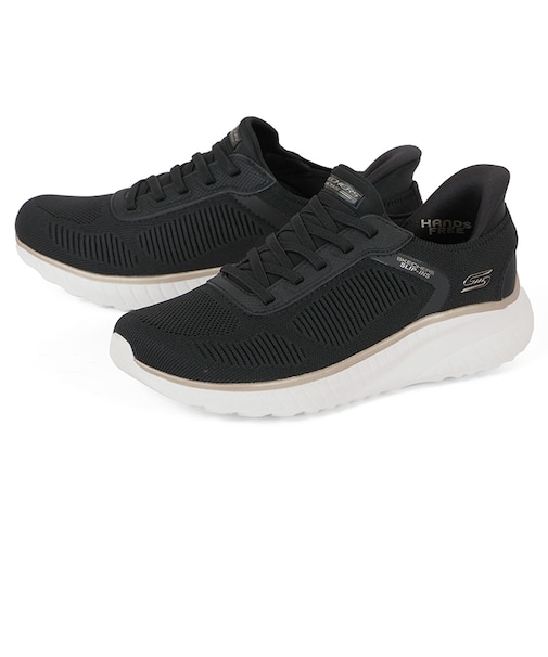 SKECHERS スケッチャーズ SLIP-INS BOBS SQUAD CHAOS CURRENT MUSE スリップインズ ボブス スクワッド カオス カレント ミューズ 117497W BKGD NTGD