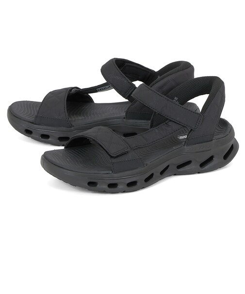 SKECHERS スケッチャーズ SLIP-INS スリップインズ ゴーウォーク グライドステップ 2.0 サンダル ジェイダ 141276-BBK ブラック