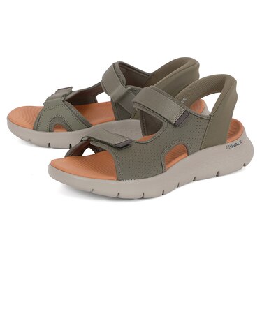 SKECHERS スケッチャーズ SLIP-INS スリップインズ ゴーウォーク フレックス サンダル イージー エントリー 229210 BKLM OLV