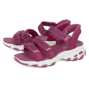 SKECHERS スケッチャーズ SLIP-INS スリップインズ ディーライツ サンダル クラシック キャッチ 163651 BLK RAS