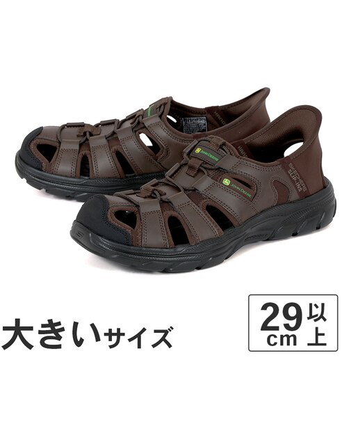 大きいサイズ【29cm 30cm 31cm】SKECHERS スケッチャーズ SLIP-INS REVOLTED SS NILE スリップインズ リヴォルテッド ナイル 256041 BLK CHOC
