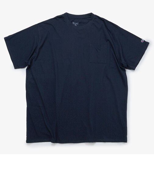 大きいサイズ【2XL～6XL】Champion チャンピオン メンズ Ｔシャツ ポケット 半袖 無地 クルーネック Short Sleeve Pocket Tee CH310