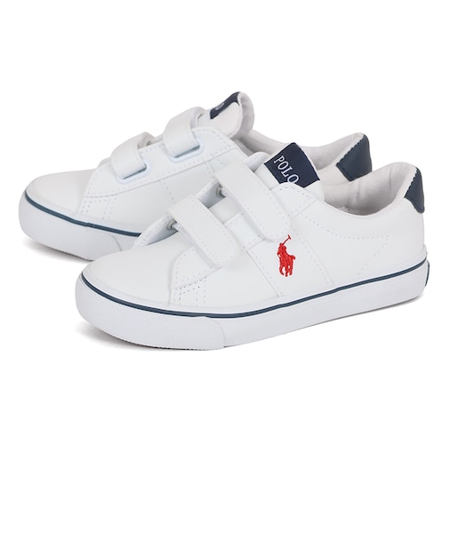 【13cm~18cm】POLO RALPH LAUREN ポロラルフローレン SAYER EZ セイヤー EZ RF103551 ホワイト/ネイビー/レッド