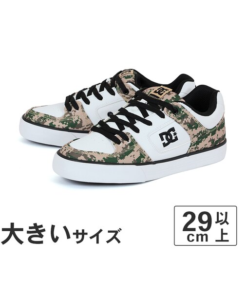 大きいサイズ【30cm】DC Shoes ディーシーシューズ PURE SE SN ピュア SE SN DM264305-WCO ホワイト/カモ