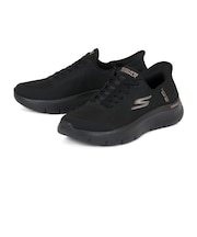 SKECHERS スケッチャーズ SLIP-INS スリップインズ ゴーウォーク フレックス グランド エントリー 124836-BKRG ブラック/ローズゴールド
