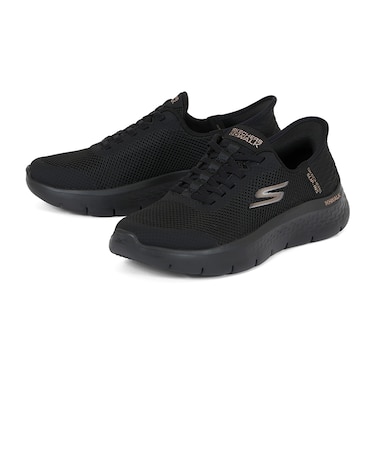 SKECHERS スケッチャーズ SLIP-INS スリップインズ ゴーウォーク フレックス グランド エントリー 124836-BKRG ブラック/ローズゴールド