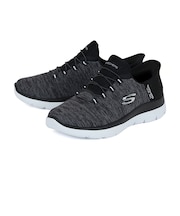SKECHERS スケッチャーズ SLIP-INS スリップインズ サミッツ ダズリングヘイズ 149937W-BKW ブラック/ホワイト