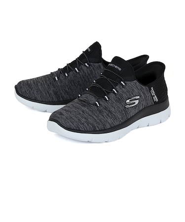 SKECHERS スケッチャーズ SLIP-INS スリップインズ サミッツ ダズリングヘイズ 149937W-BKW ブラック/ホワイト