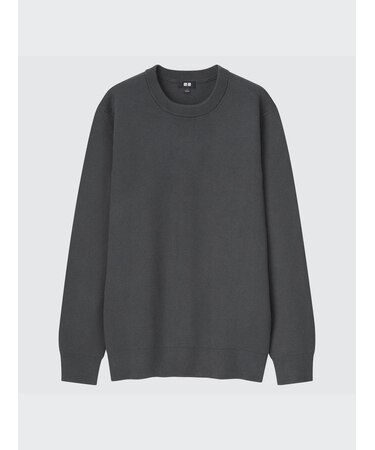 ウォッシャブルストレッチミラノリブクルーネックセーター