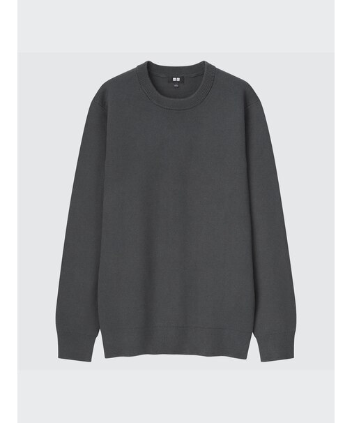 ウォッシャブルストレッチミラノリブクルーネックセーター