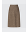 ウールブレンドナローミディスカート（標準丈70～74cm）