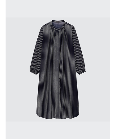 ソフトストレッチパジャマワンピース(長袖)