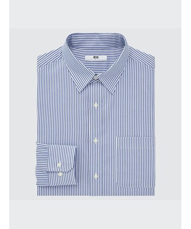 ファインクロス ストライプシャツ（レギュラーカラー・長袖）22年春秋モデル