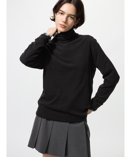 ヒートテックフリースタートルネックT