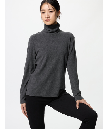 ヒートテックフリースタートルネックT