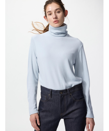 ヒートテックフリースタートルネックT