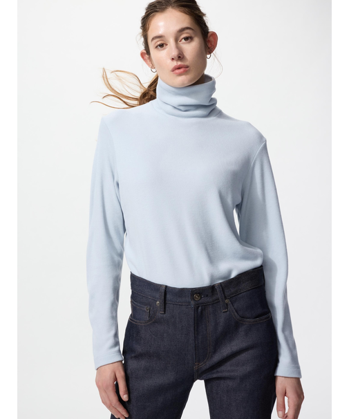 ヒートテックフリースタートルネックT