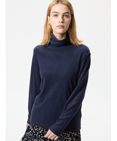 ヒートテックフリースタートルネックT