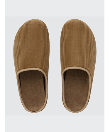 コーデュロイウォッシャブルルームシューズ