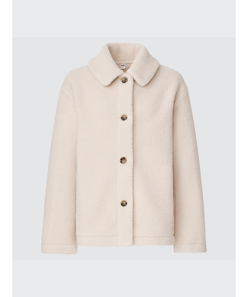 ボアフリースステンカラーショートコート