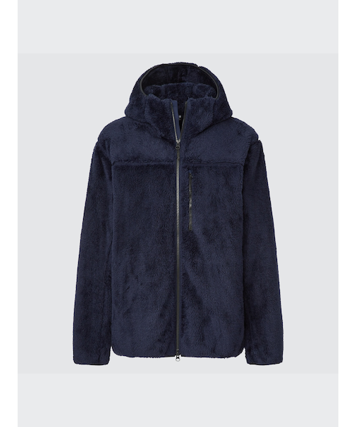 防風アウターファーリーフリースフルジップパーカ（長袖）