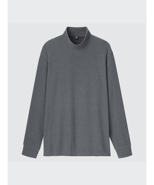 小物 foke ヒートテックフリースモックネックTシャツ（長袖）｜ユニクロの