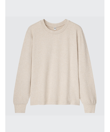 ソフトニットパフスリーブクルーネックT(長袖)