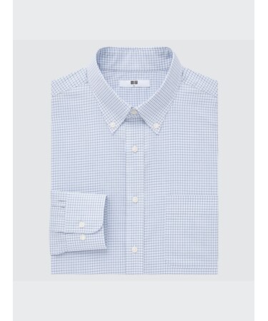 ファインクロスチェックシャツ（ボタンダウンカラー・長袖）22年春秋モデル