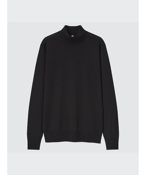 エクストラファインメリノモックネックセーター（長袖）｜ユニクロの