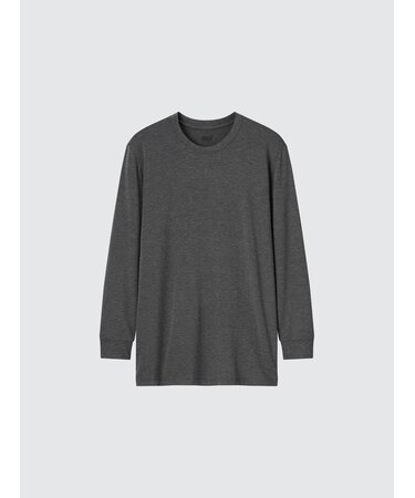 ヒートテッククルーネックT/9分袖