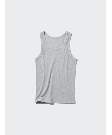 ドライカラーリブタンクトップ