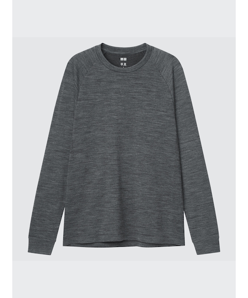 ウールブレンドドライTシャツ(長袖) +S