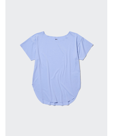 エアリズムシームレスボートネックロングT(半袖)