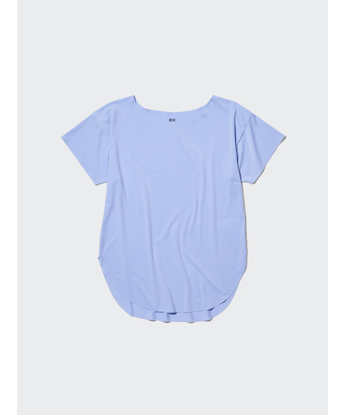 エアリズムシームレスボートネックロングT(半袖)