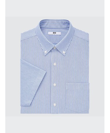 ドライノンアイロンジャージーストライプシャツ（半袖）