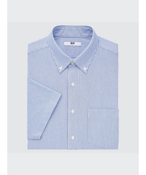 ドライノンアイロンジャージーストライプシャツ（半袖）