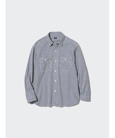 ヒッコリーワークシャツ(長袖)