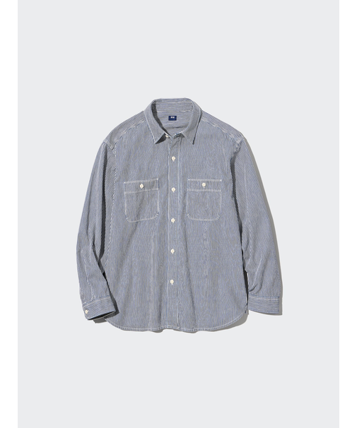 ヒッコリーワークシャツ(長袖)