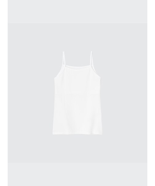 GIRLS エアリズムコットンブレンド胸二重キャミソール